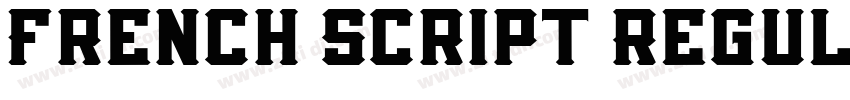 French Script Regul字体转换